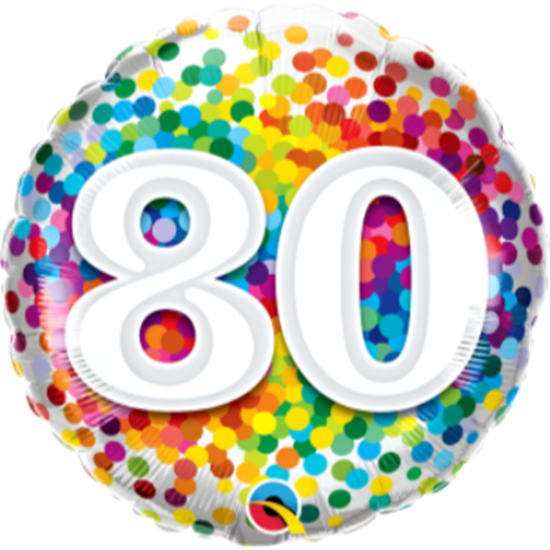 80th Colourful Dots