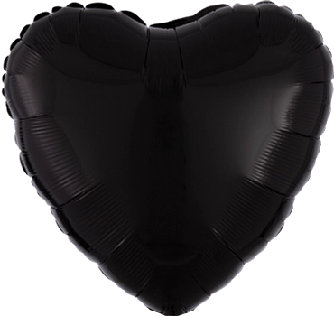 Black Heart Balloon