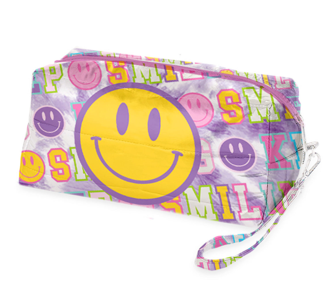 Varsity Letter Puffer Cosmetic Bag