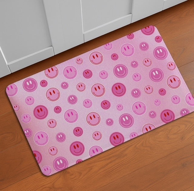 PINK SMILEY CAMP MAT