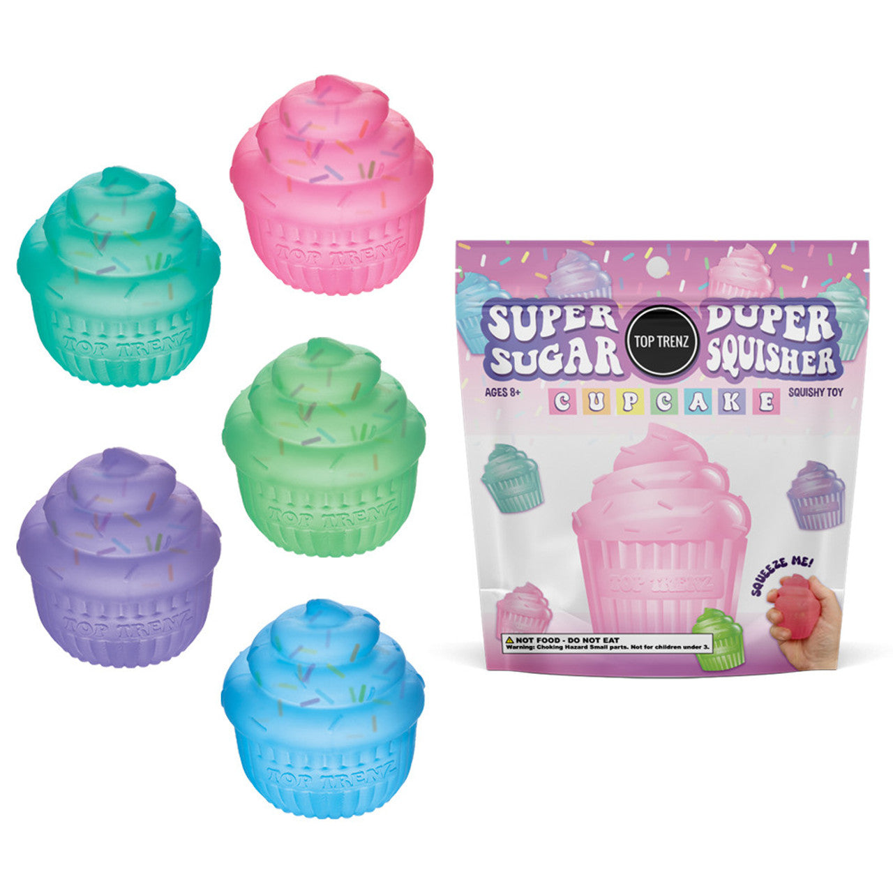 Cupcake squishy sugar ball