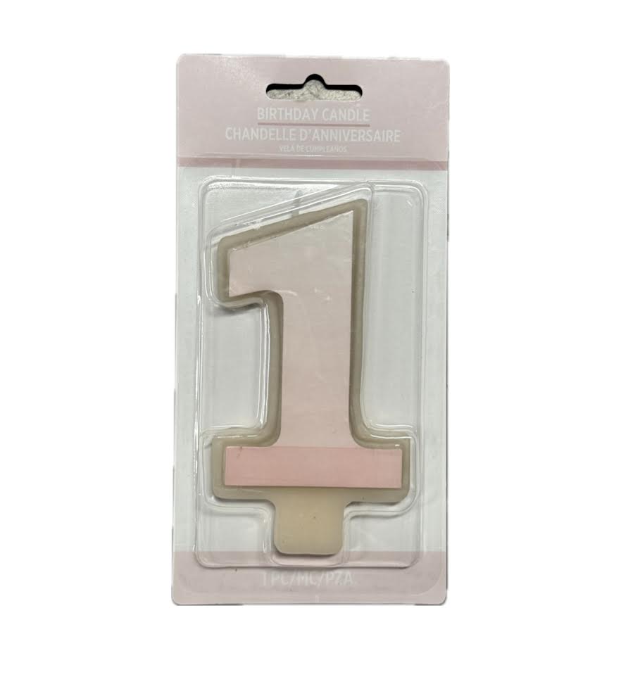 First Birthday Candle
