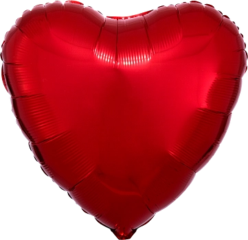 Red Heart Foil Balloon