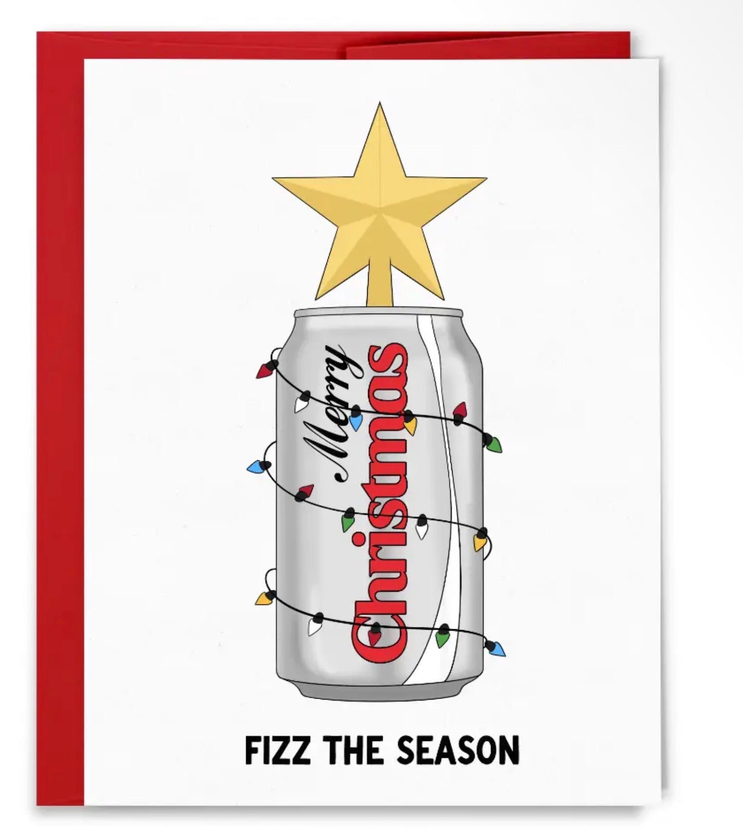 Fizz the Season Soda Christmas Card
