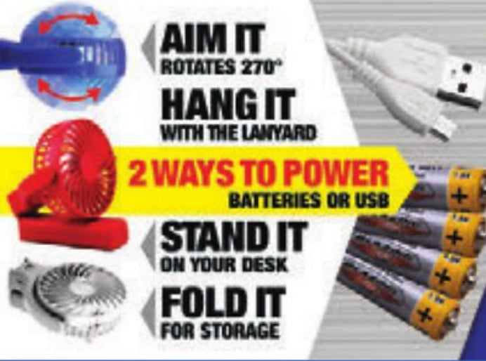 3 ways to use it - fan