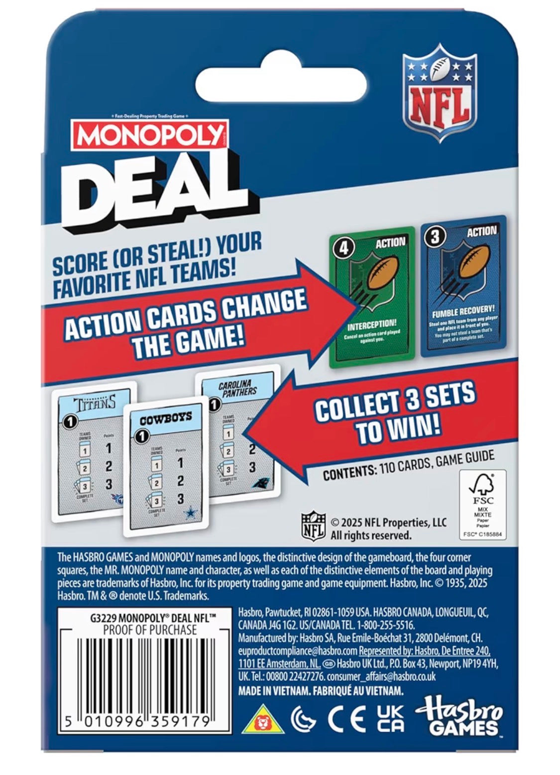 Monopoly Deal NFL