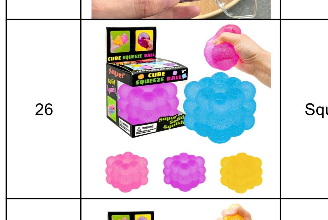 Cube Squeeze Ball