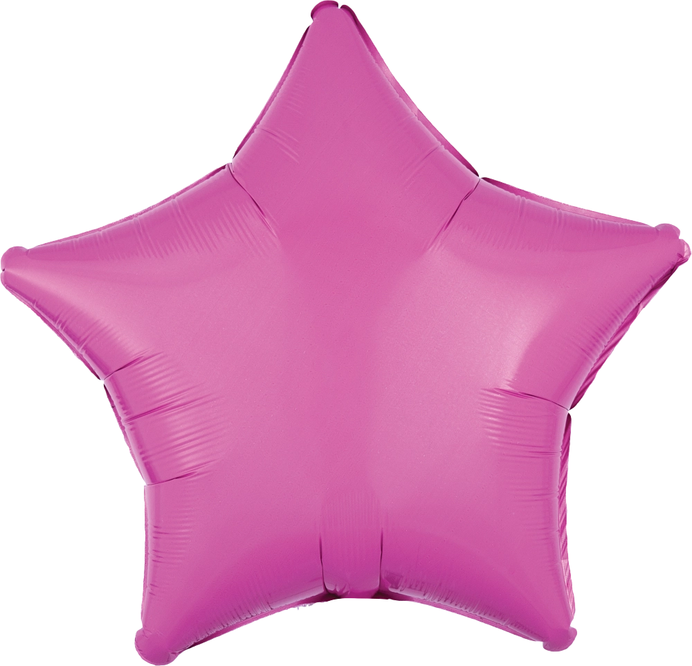 Bright Pink Star Balloon