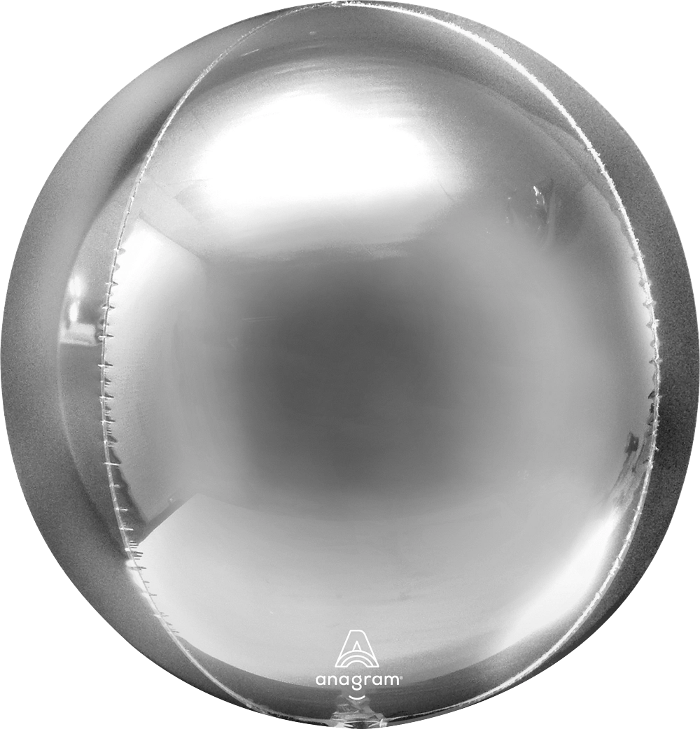 Silver Orbz Balloon