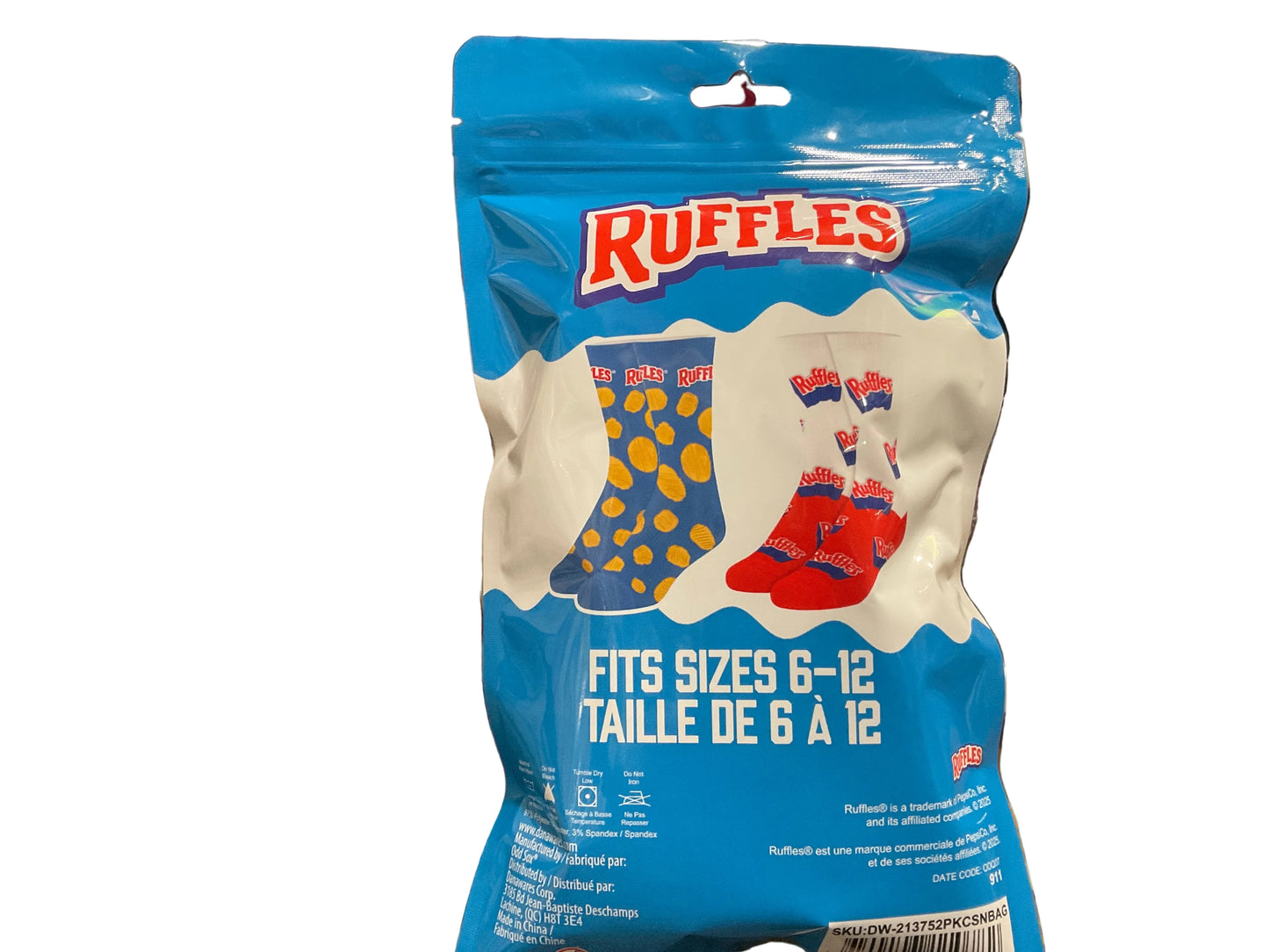 RUFFLES FITS 6-12 SOCKS