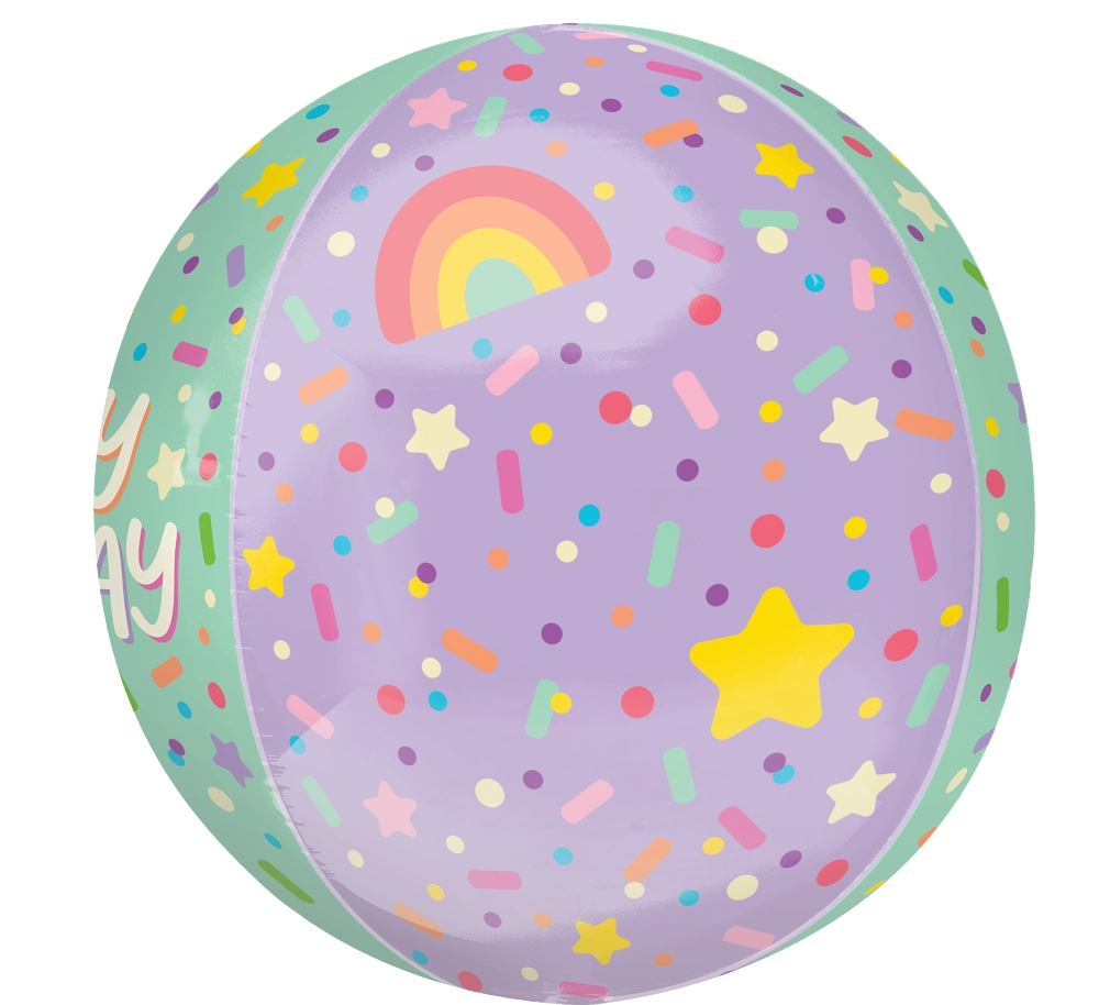 Ice Cream Party Birthday Orbz Balloon