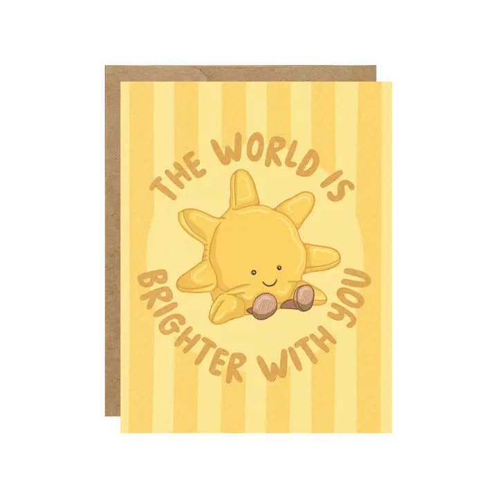 Brighter with You Sun Jelly Card