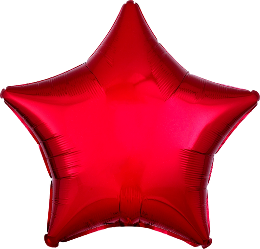 Red Star Foil Balloon