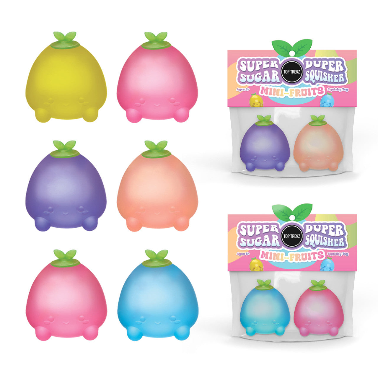 Mini fruits squishy sugar balls