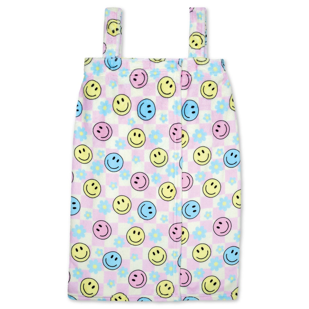 Happy Check Plush Spa Wrap