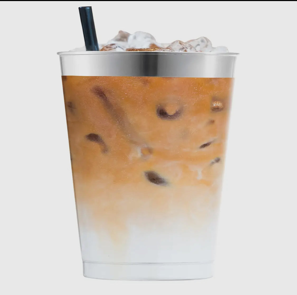 10 once Silver Rim Tumbler cup