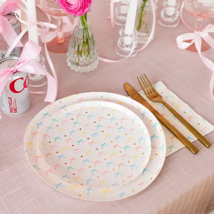 Bows Dessert Plates
