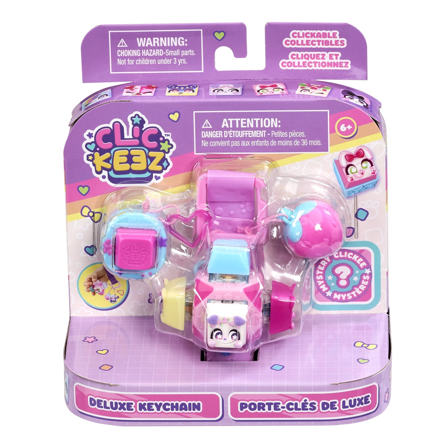 Clickeez Deluxe Keychain - Fidget Cube, Clickeez Deluxe