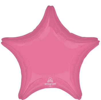 Vibrant Pink Star Foil Balloon