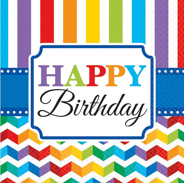 Bright Birthday Cocktail Napkin