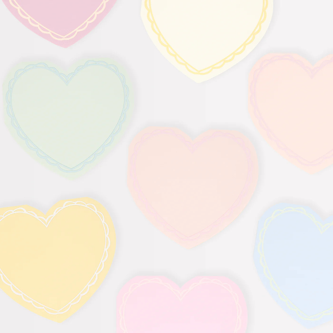 Pastel Heart Large Napkin