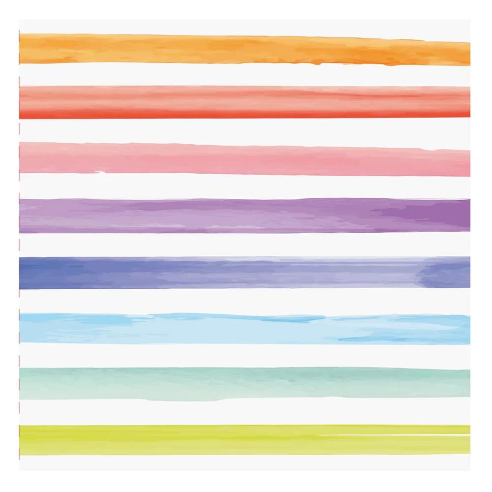 Water Color Stripe Lunch Napkin