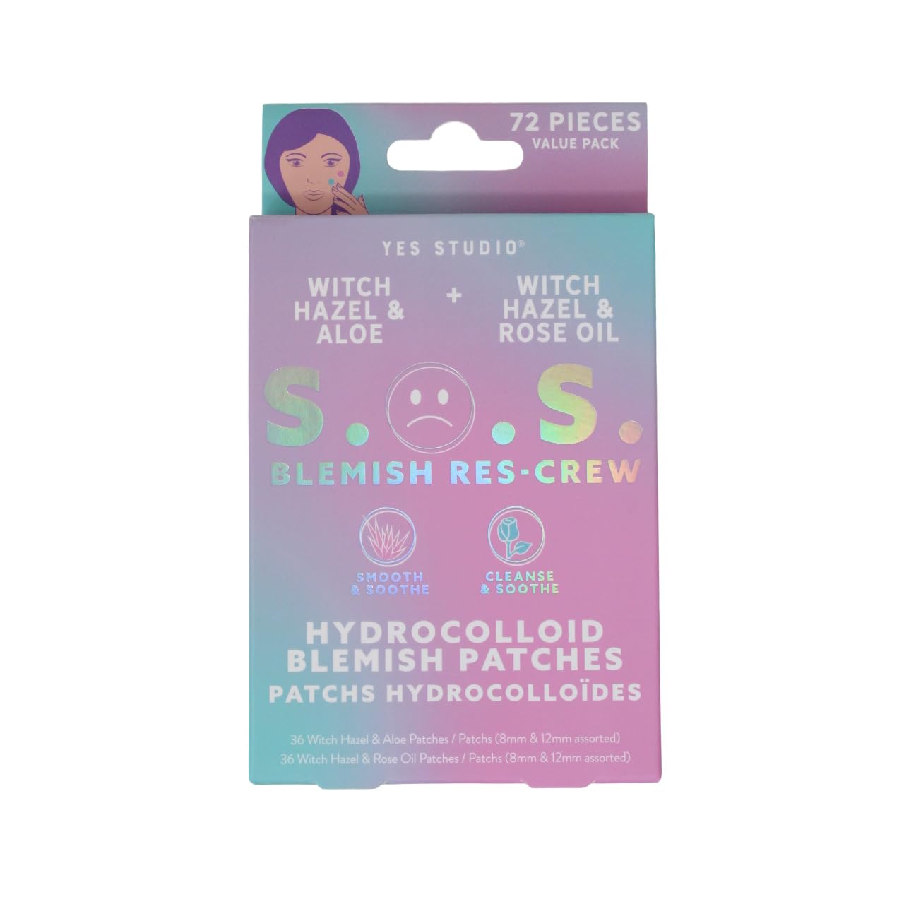 Hydrocolloid blemish patches