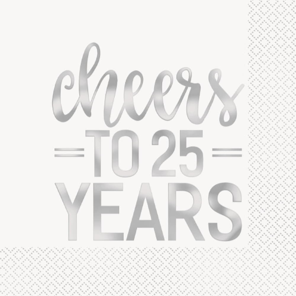 Cheers To 25 Years Napkin