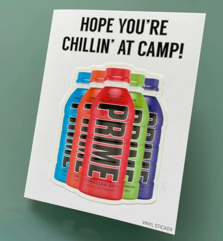 Hope you’re chillin at camp card