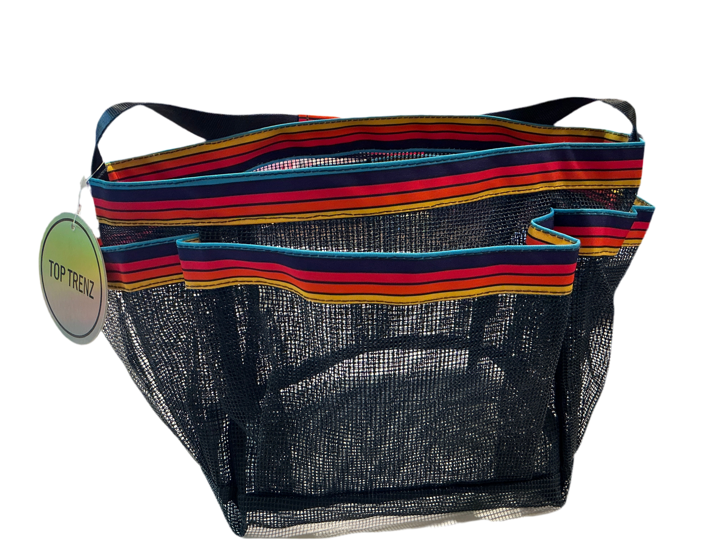 Top trenz - orange, blue, yellow stripes