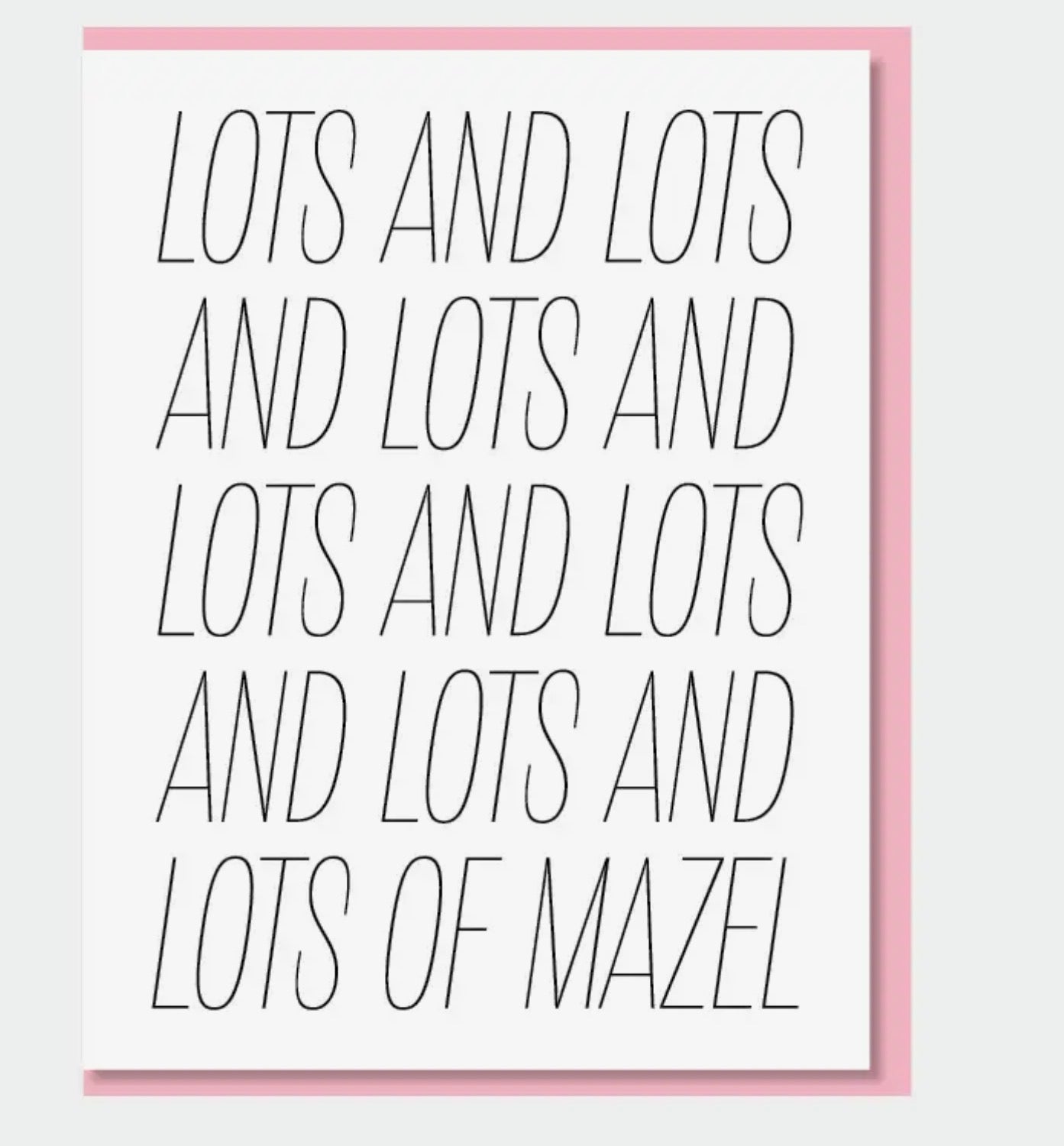 Lots of Mazel