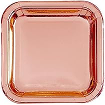 Rose Gold Square Dinner Plate