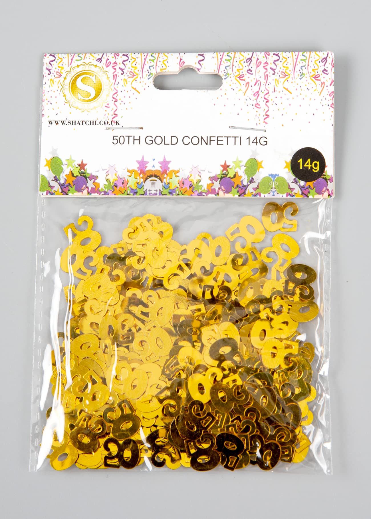 50th gold confetti