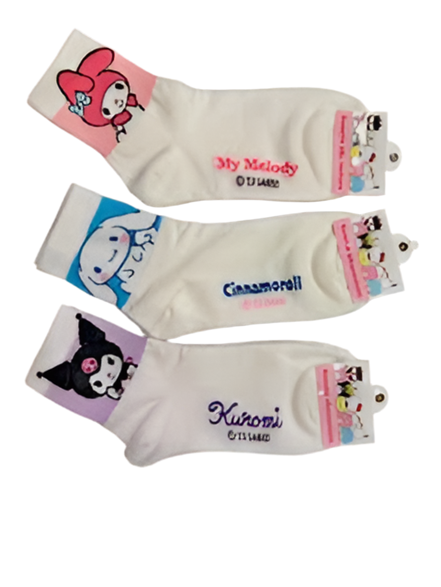 Sanrio character kids crew socks