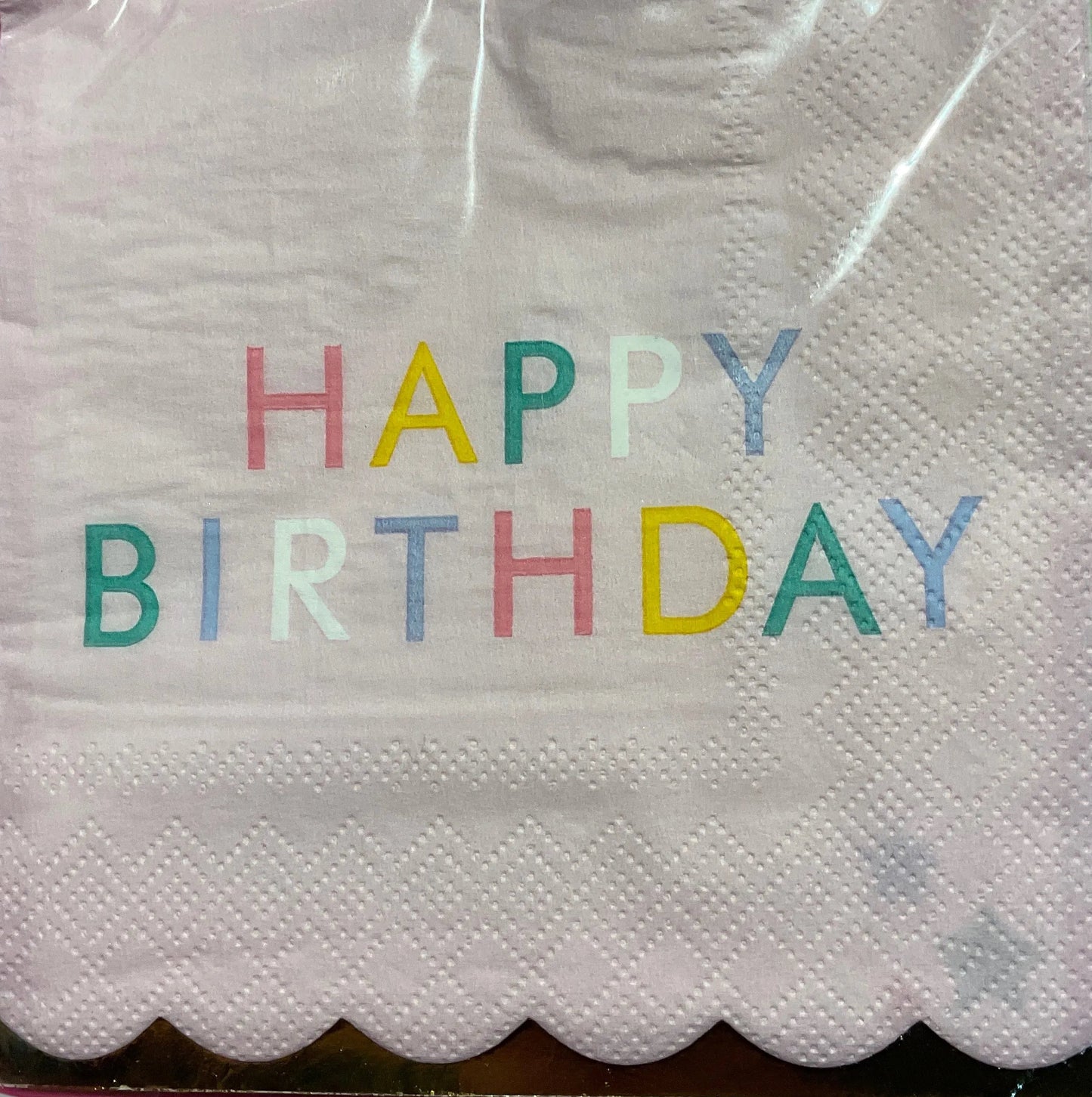 HAPPY BIRTHDAY COCKTAIL NAPKIN