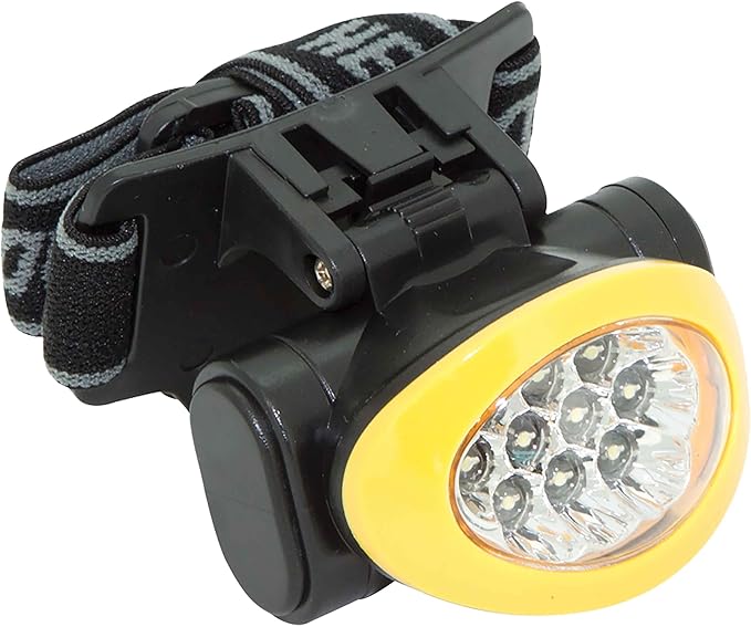 BLAZING LEDZ Headlamp LED 10 Light : 3 Mode : Batteries Included