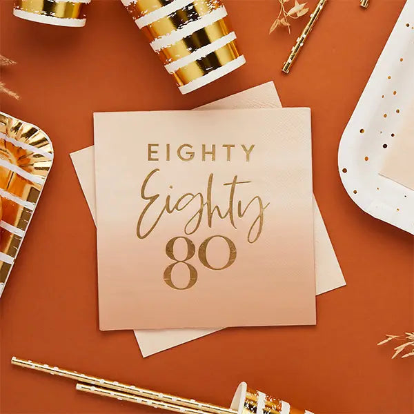 Eighty Paper Napkins