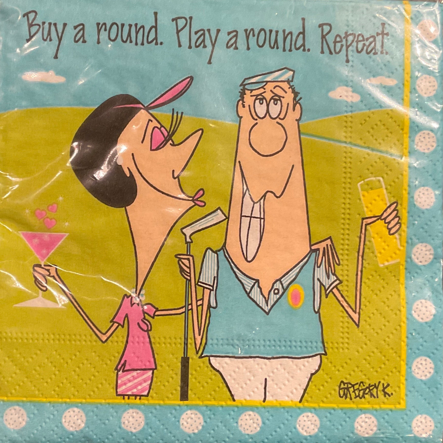 BUY A ROUND COCKTAIL NAPKIN