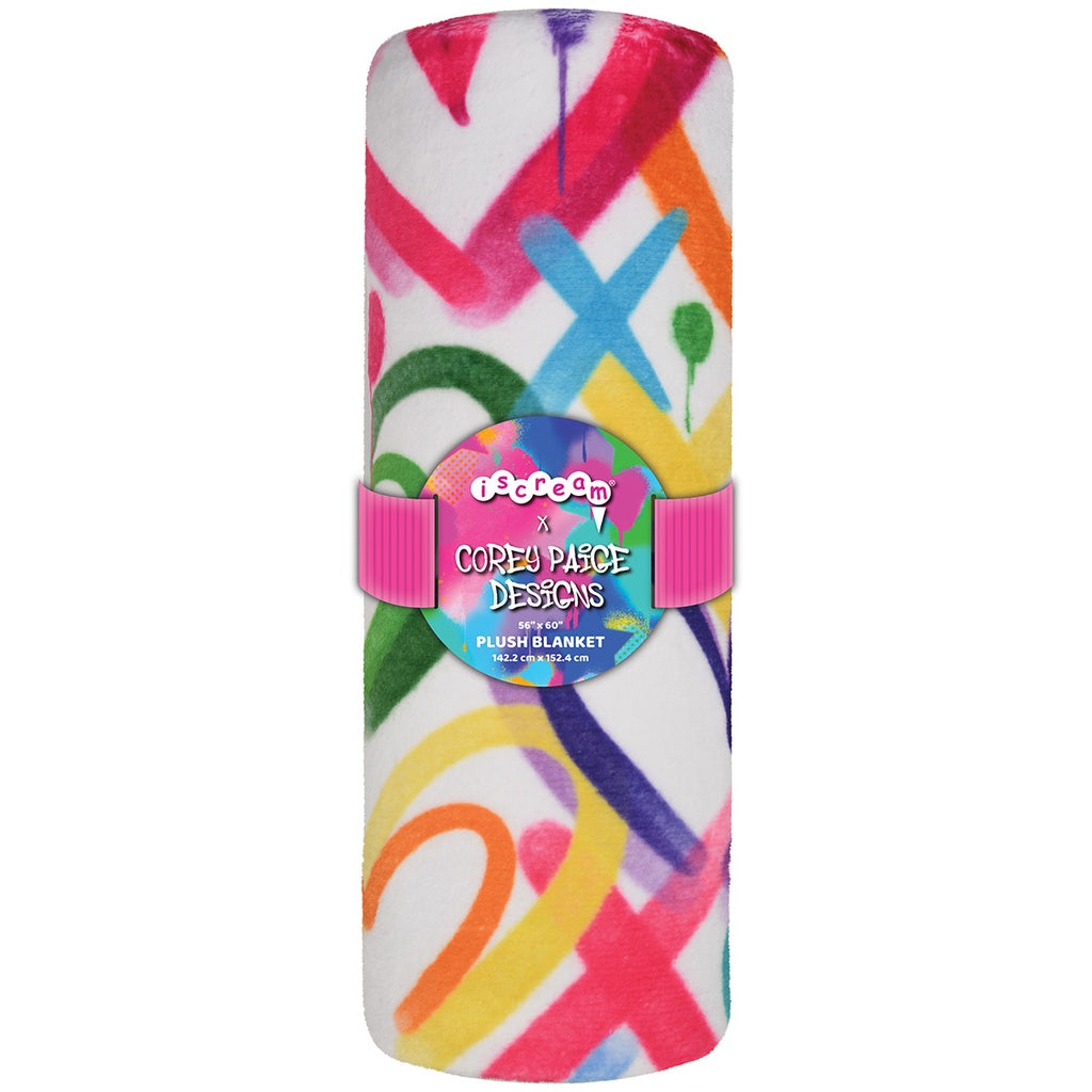 iscream corey paige heart plush blanket