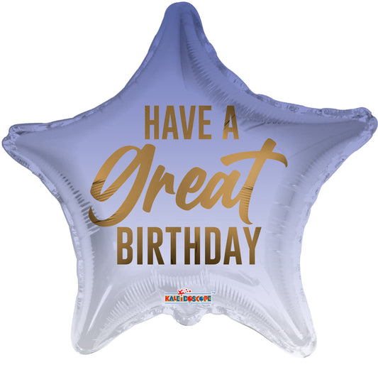 Star Have A Great Birthday Balloon
