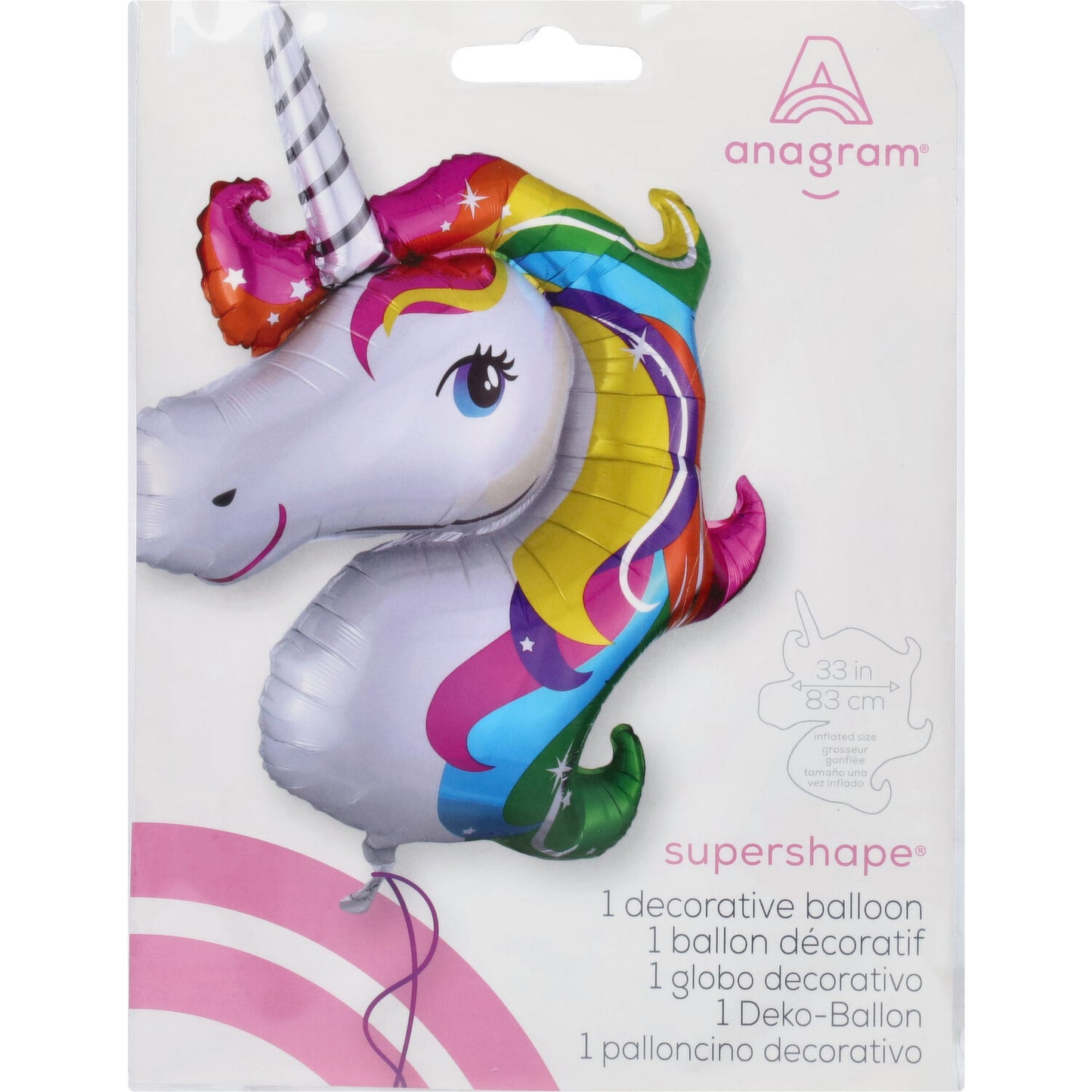 Unicorn supershape balloon
