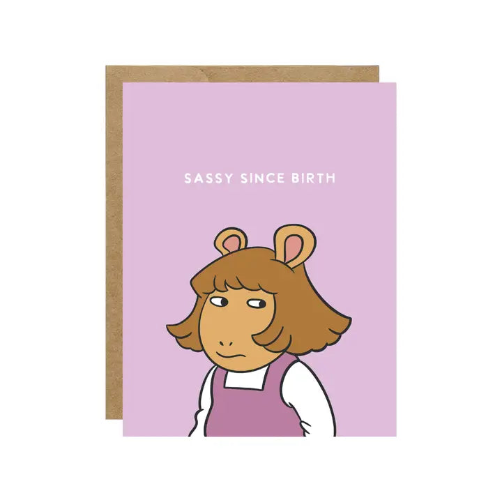 Dw Sassy Since Birth Birthday Card