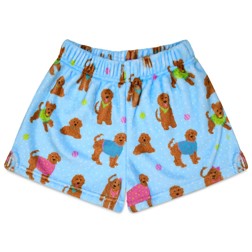 iscream cozy pups plush shorts