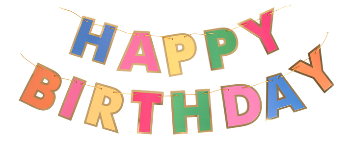 Colorful Happy Birthday Banner