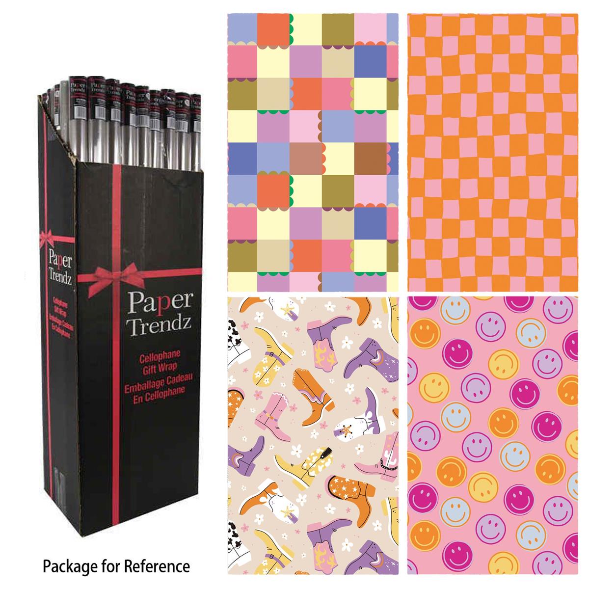 Gift Wrap 4 Assorted Styles