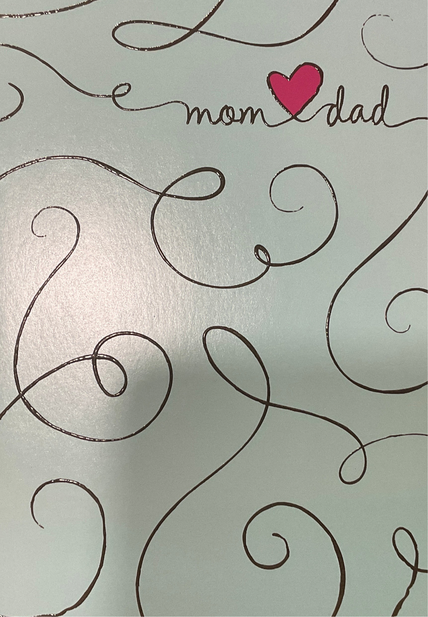Mom and dad happy anniversary card