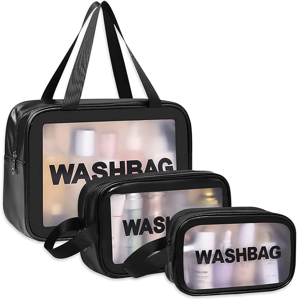 Washbag (Black, Blue and Pink)