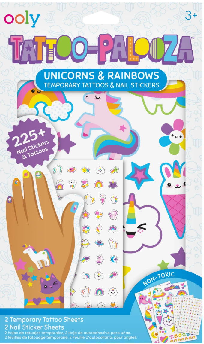 Temporary tattoos and nail stickers
