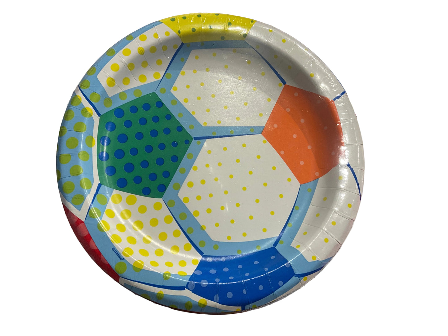 World game soccer plate