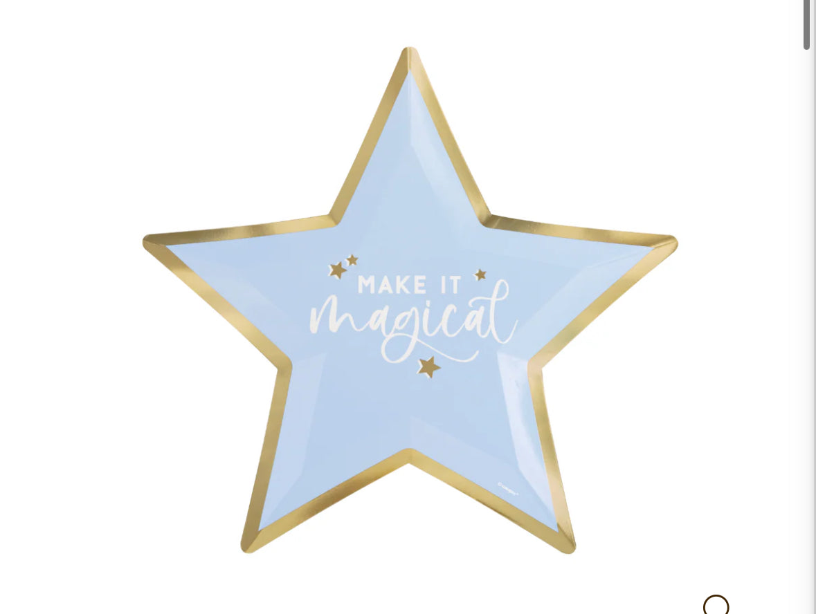 STAR SHAPED PLATES 8CT